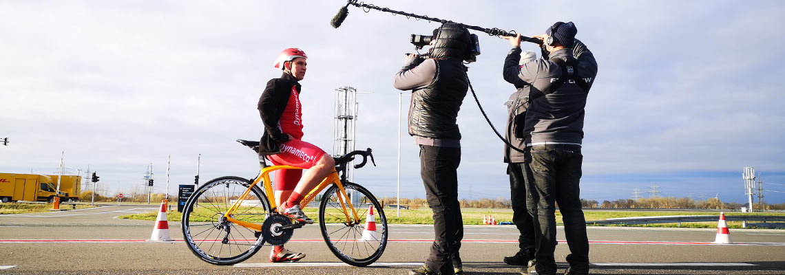 [Interview mit Radfahrer]