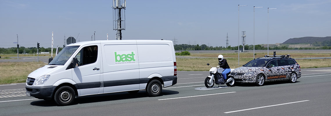 [Photo: Two-wheeler tests]