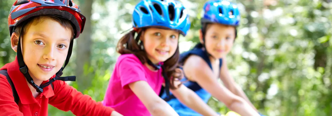[Kinder sicher auf dem Fahrrad]