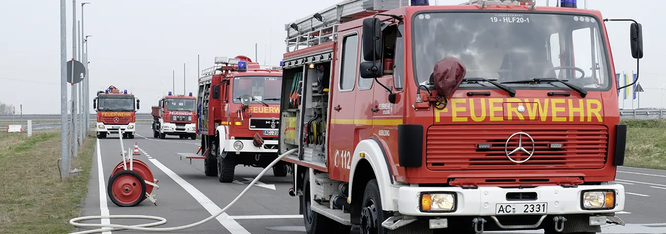 [Übungseinsatz am Aldenhoven Testing Center]