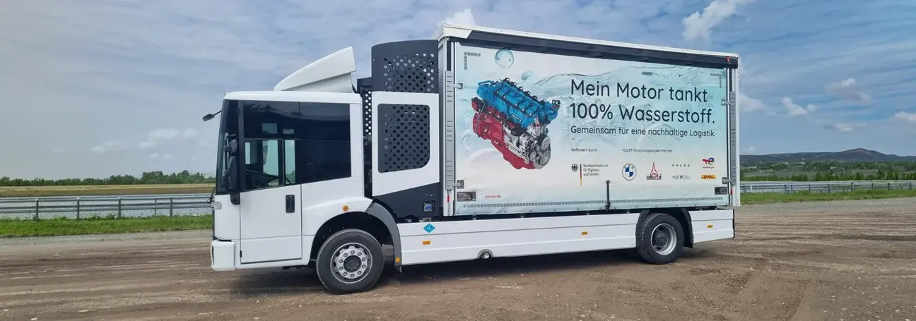 [Deutz Lkw mit Wasserstoffantrieb]