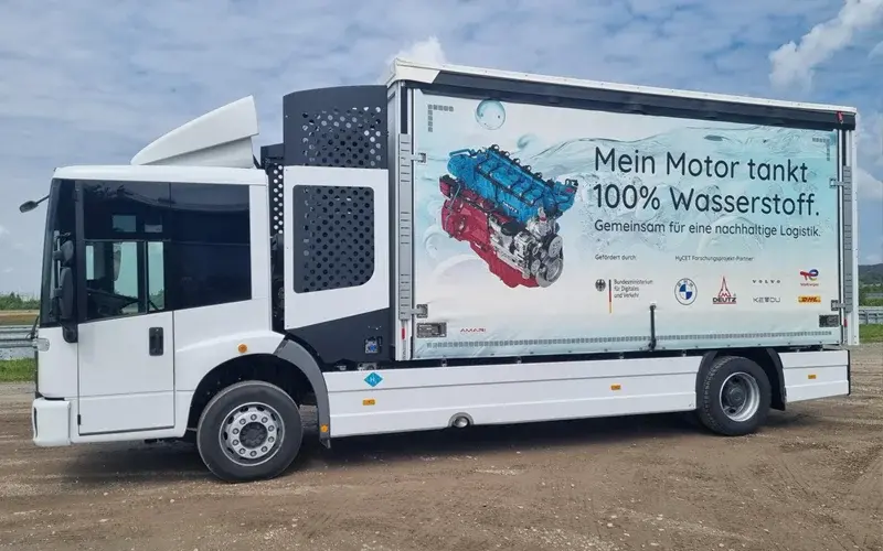 [Deutz Lkw mit Wasserstoffantrieb]