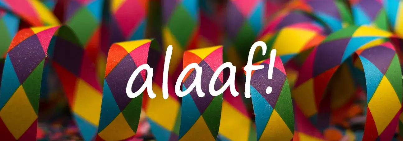 [Luftschlangen und Konfetti]