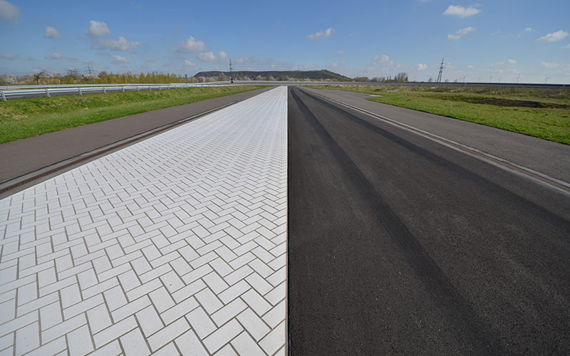 Braking test track