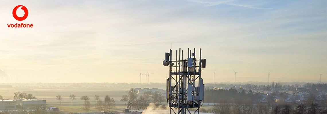 [Photo: Mobile communications test field]